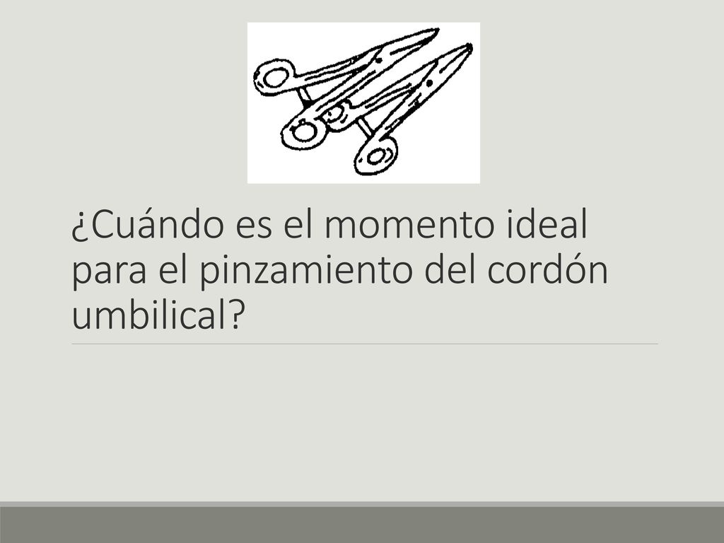 ¿Cuándo es el momento ideal para el pinzamiento del cordón umbilical