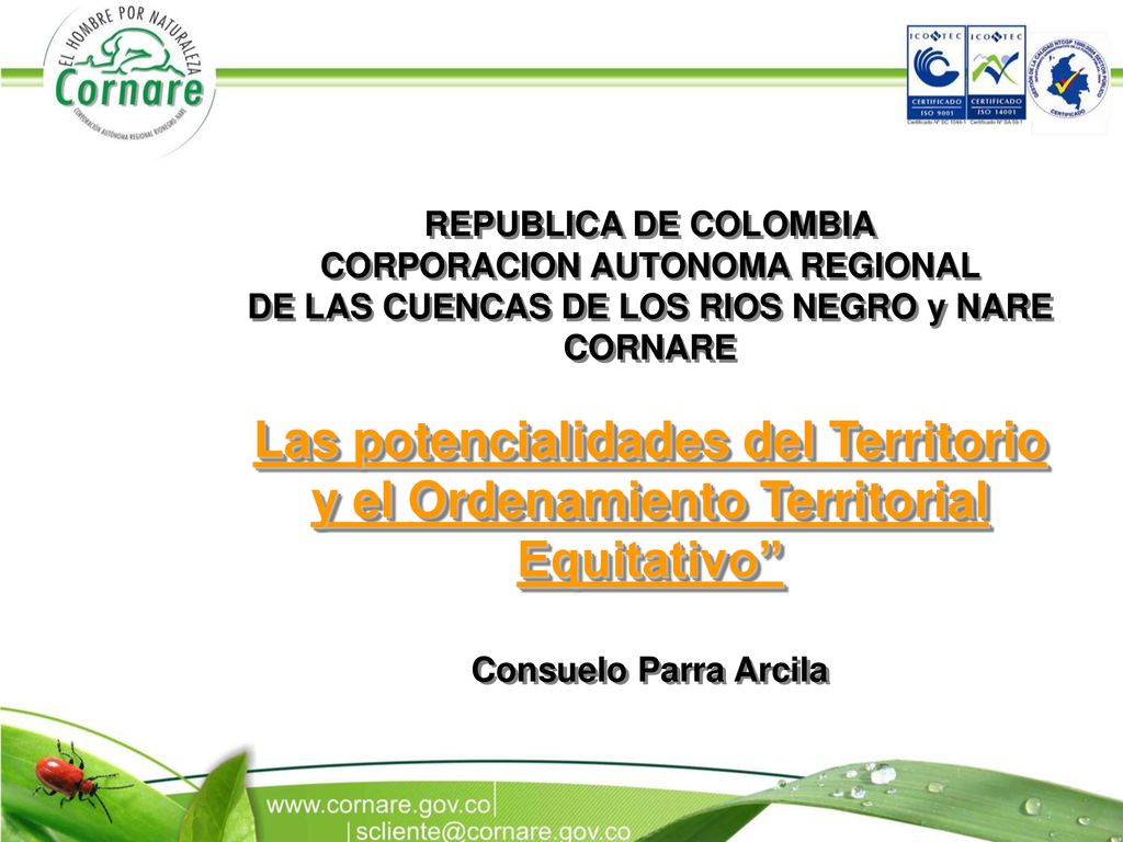 CORPORACION AUTONOMA REGIONAL DE LAS CUENCAS DE LOS RIOS NEGRO y NARE