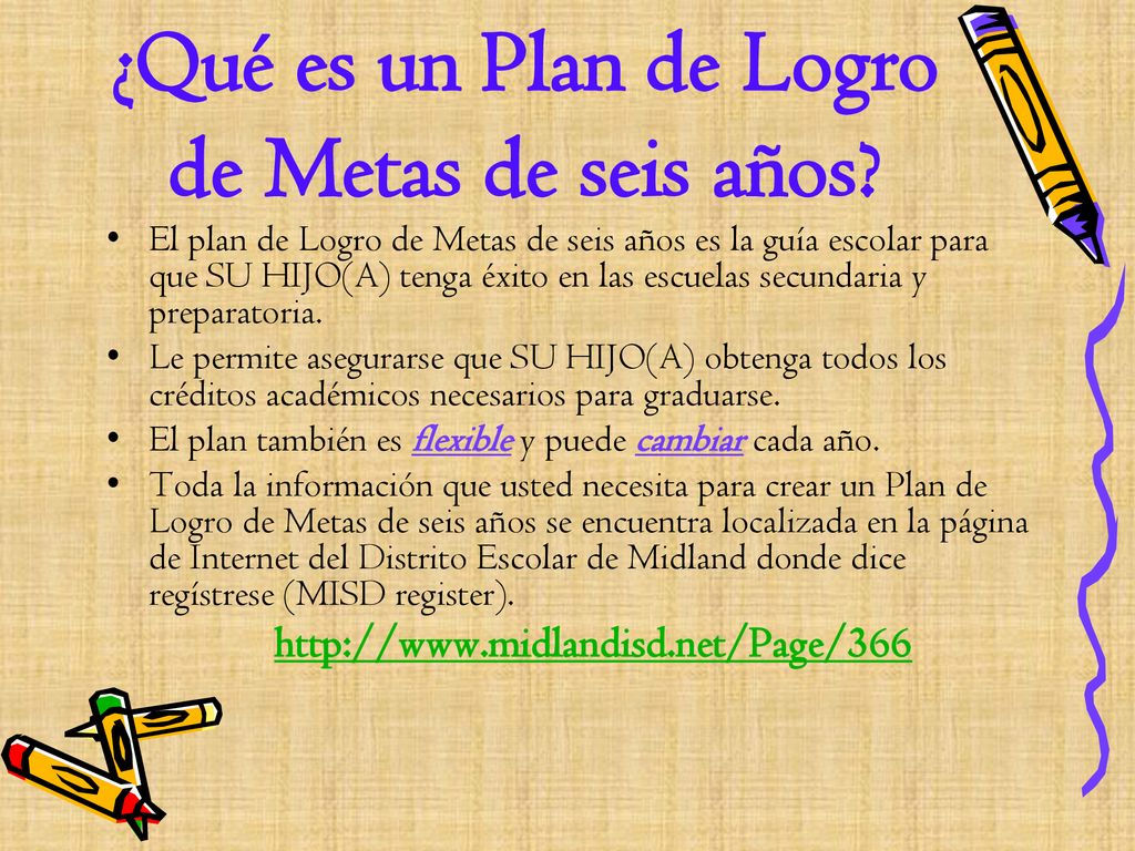 ¿Qué es un Plan de Logro de Metas de seis años