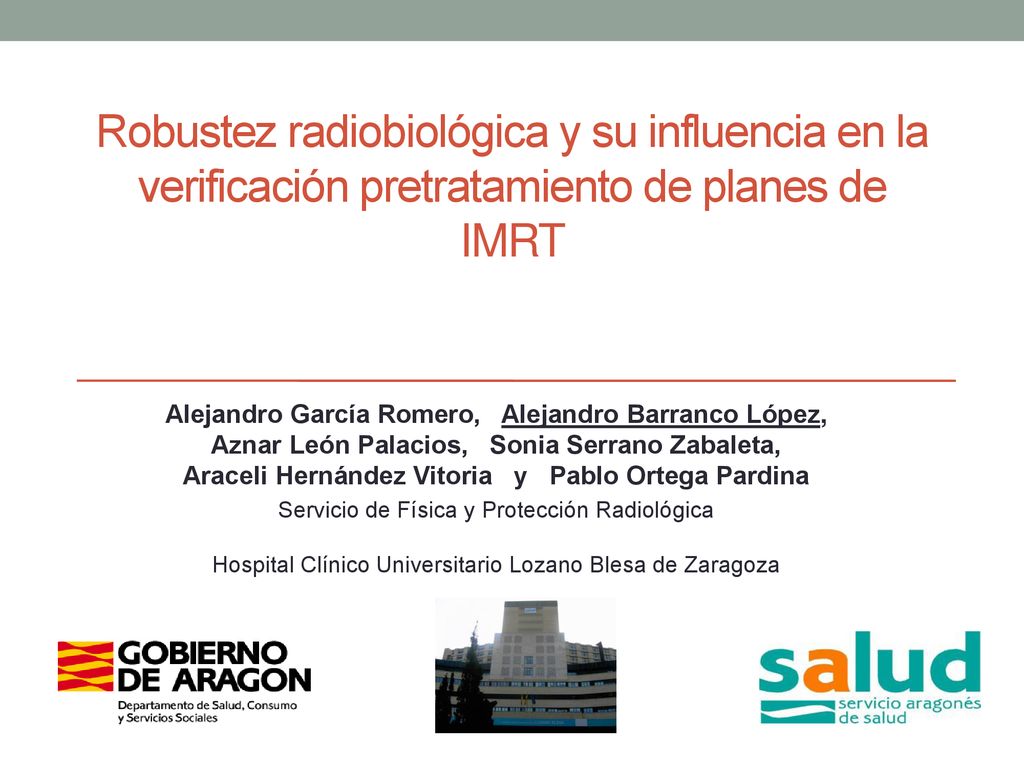 Robustez radiobiológica y su influencia en la verificación pretratamiento de planes de IMRT