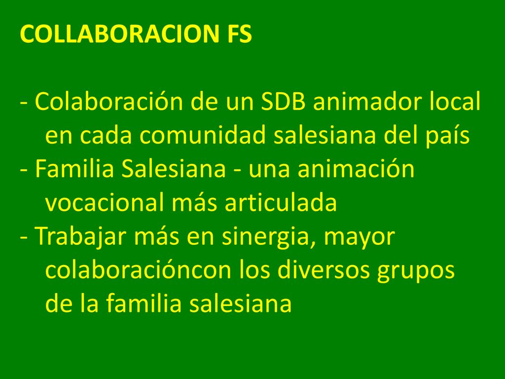 COLLABORACION FS - Colaboración de un SDB animador local
