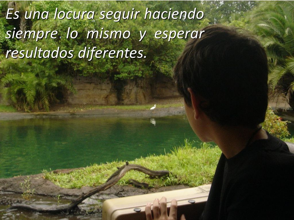 Es una locura seguir haciendo siempre lo mismo y esperar resultados diferentes.