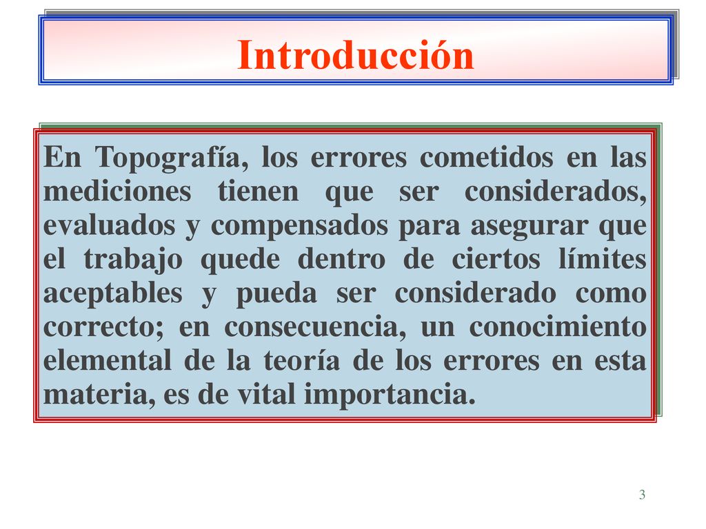 Curso de Topografía Aplicada: Conceptos de Error y Tolerancia