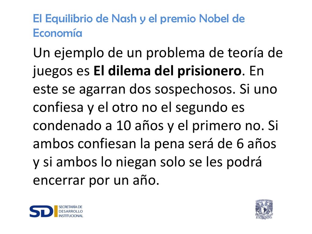 El Equilibrio de Nash y el premio Nobel de Economía