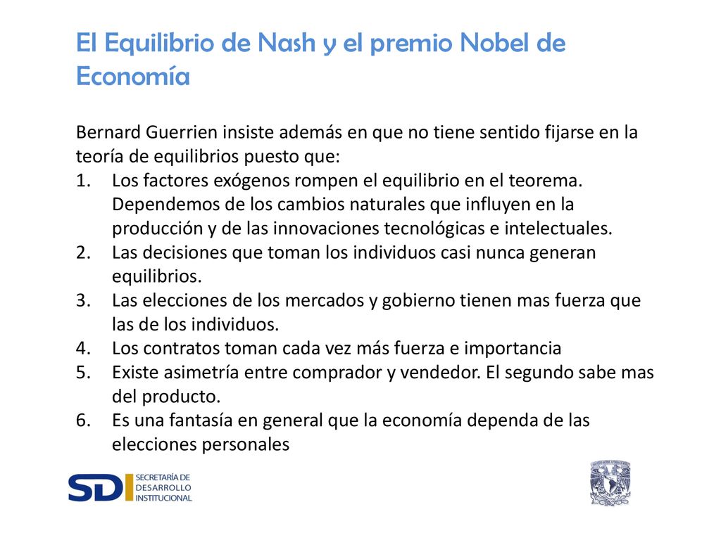 El Equilibrio de Nash y el premio Nobel de Economía