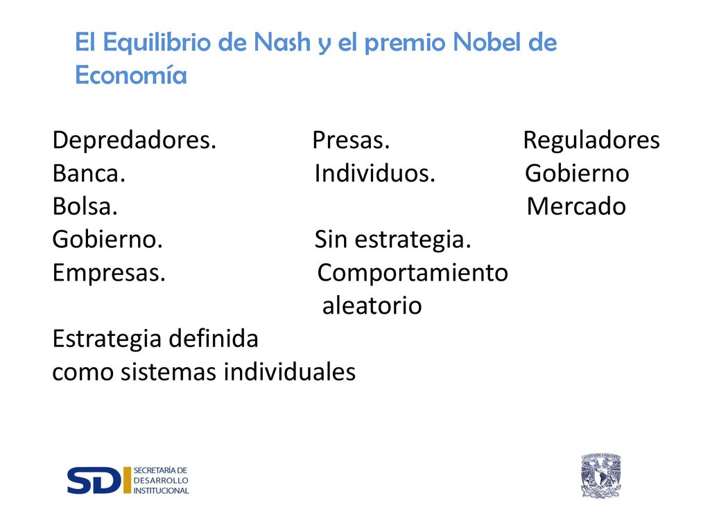 El Equilibrio de Nash y el premio Nobel de Economía