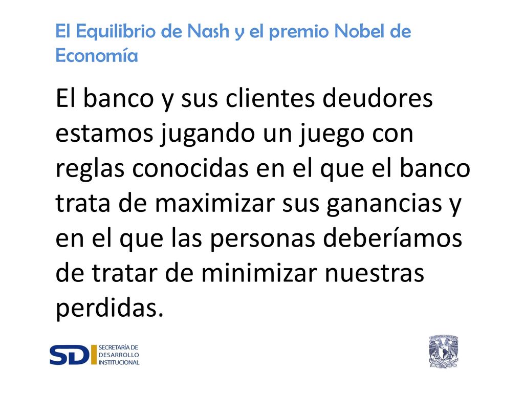El Equilibrio de Nash y el premio Nobel de Economía
