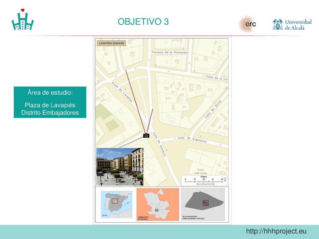 OBJETIVO 3 Área de estudio: Plaza de Lavapiés Distrito Embajadores