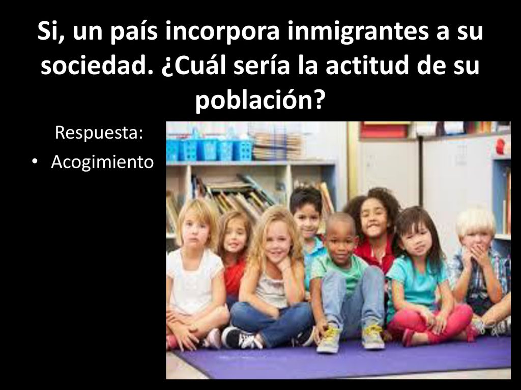 Si, un país incorpora inmigrantes a su sociedad
