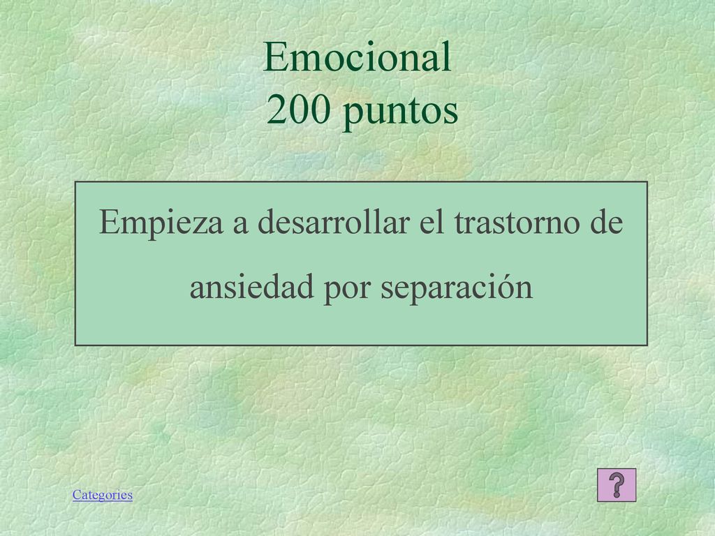 Empieza a desarrollar el trastorno de ansiedad por separación
