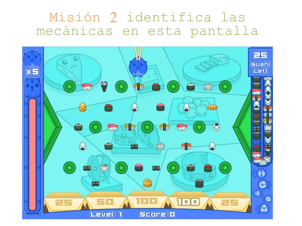 Misión 2 identifica las mecánicas en esta pantalla