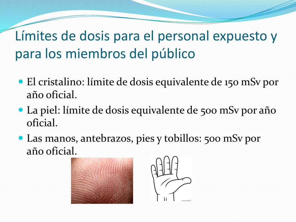 Límites de dosis para el personal expuesto y para los miembros del público