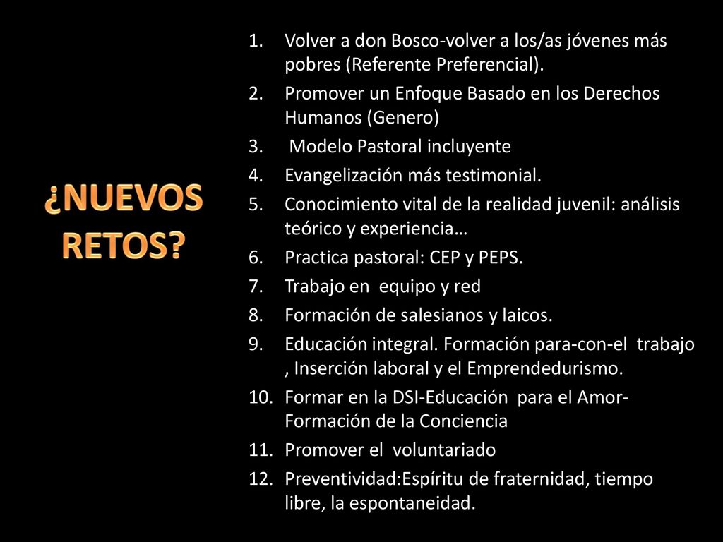 Volver a don Bosco-volver a los/as jóvenes más pobres (Referente Preferencial).
