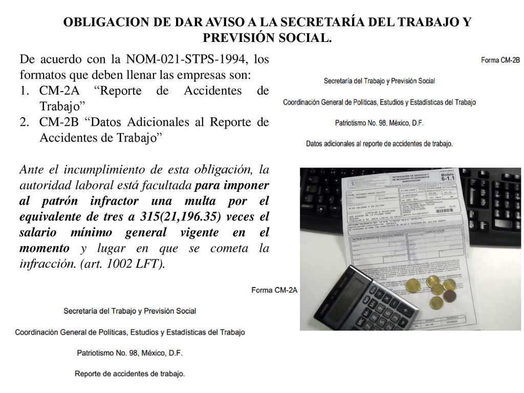 OBLIGACION DE DAR AVISO A LA SECRETARÍA DEL TRABAJO Y PREVISIÓN SOCIAL.