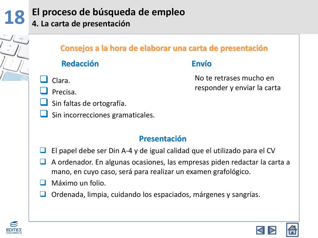 Consejos a la hora de elaborar una carta de presentación