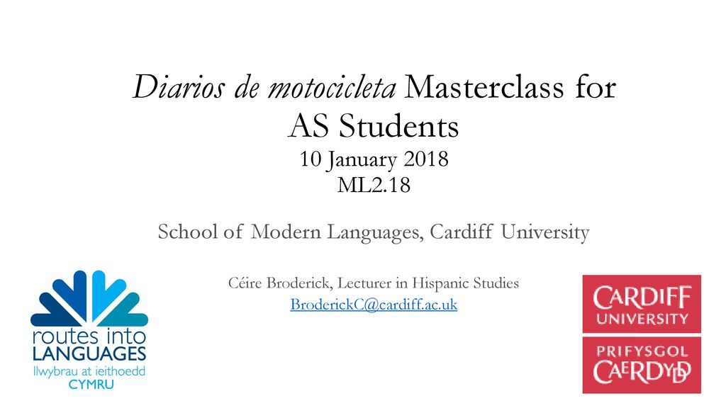 Diarios De Motocicleta Masterclass For As Students 10 January 2018 Ml2 Ppt Descargar