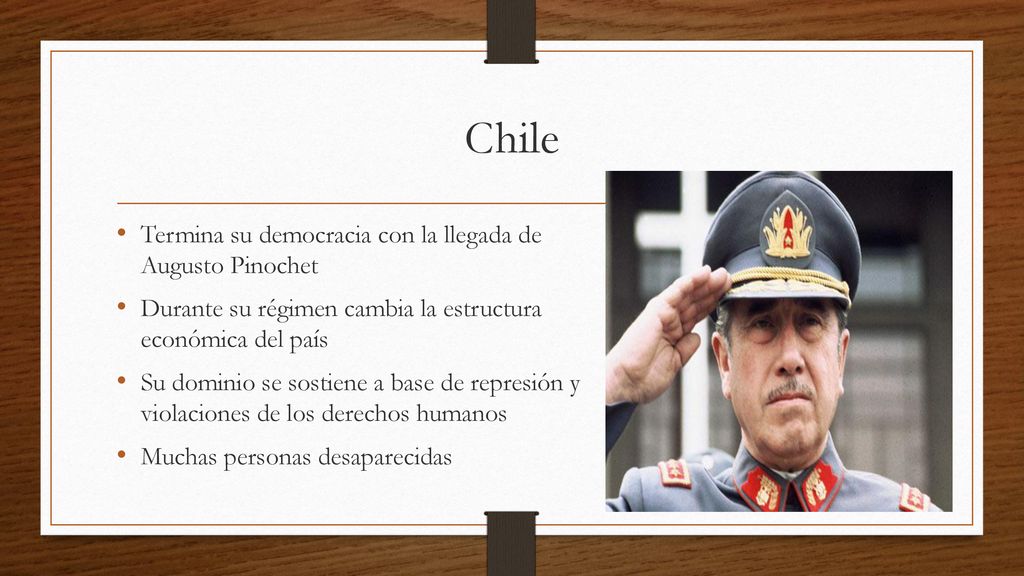 Chile Termina su democracia con la llegada de Augusto Pinochet