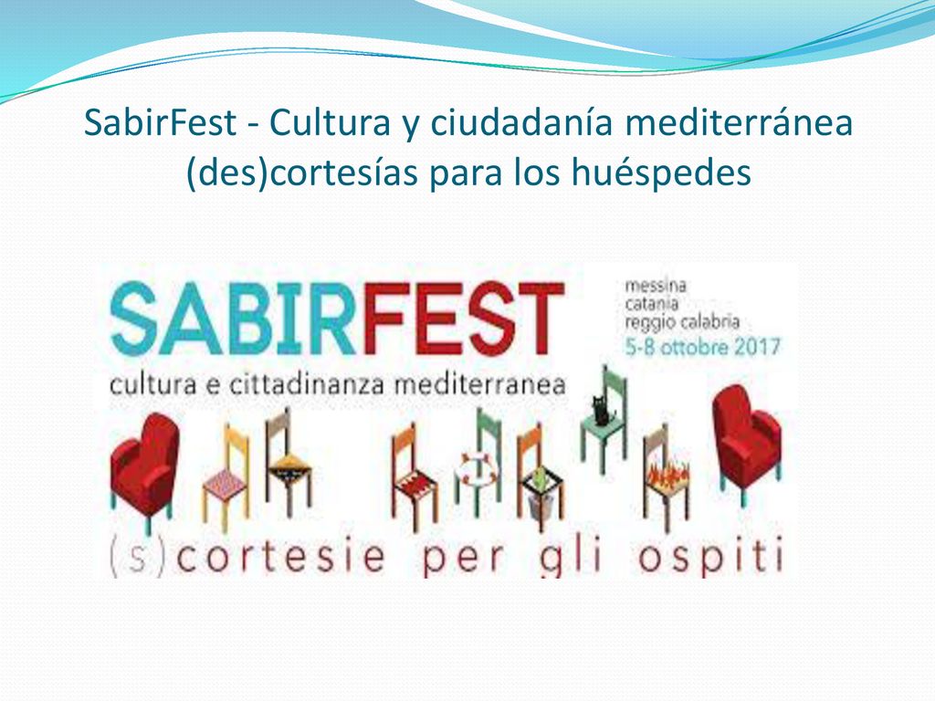 SabirFest - Cultura y ciudadanía mediterránea (des)cortesías para los huéspedes