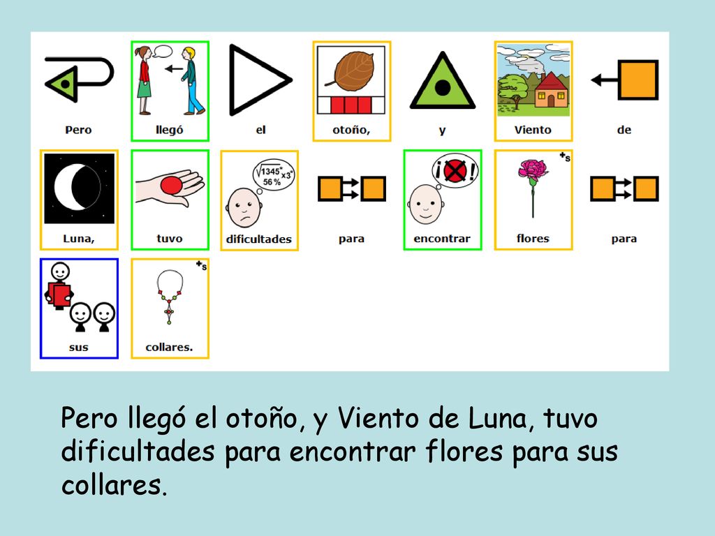 Pero llegó el otoño, y Viento de Luna, tuvo dificultades para encontrar flores para sus collares.