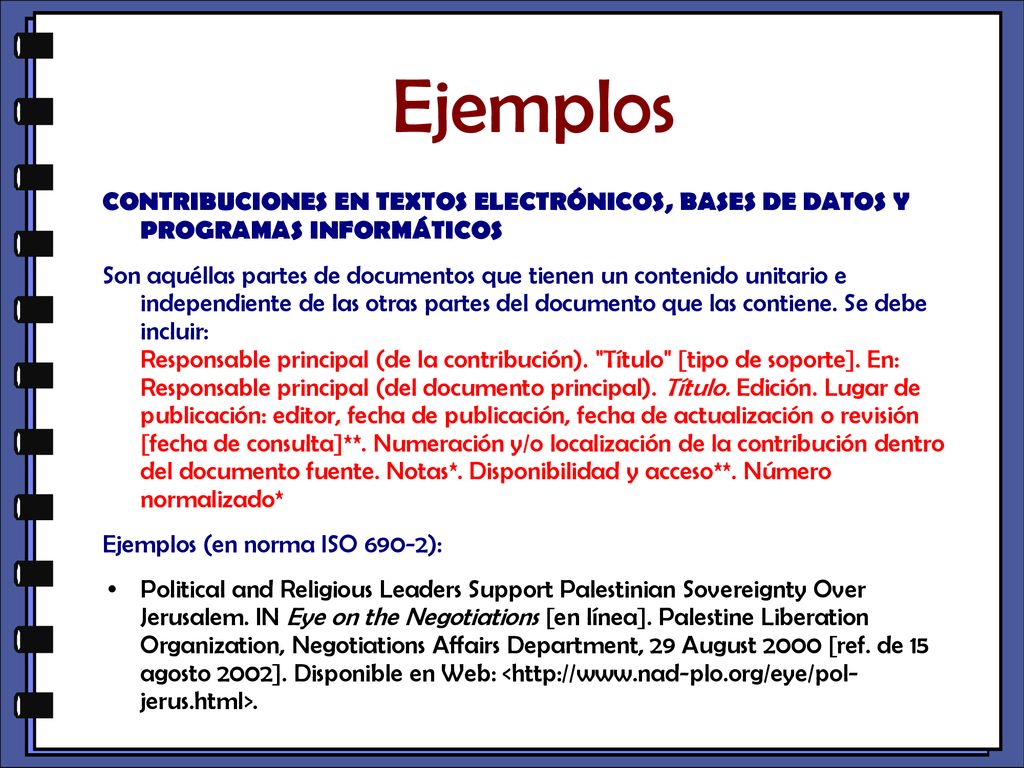 Ejemplos CONTRIBUCIONES EN TEXTOS ELECTRÓNICOS, BASES DE DATOS Y PROGRAMAS INFORMÁTICOS.