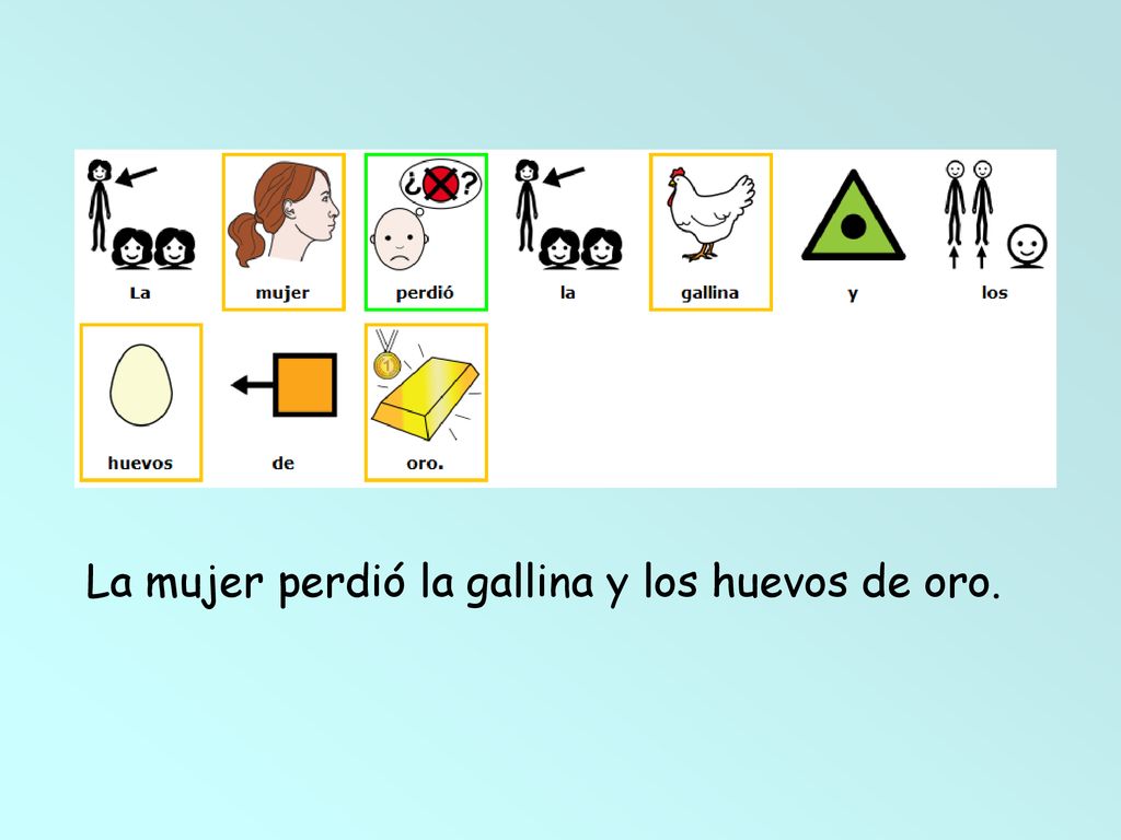 La mujer perdió la gallina y los huevos de oro.