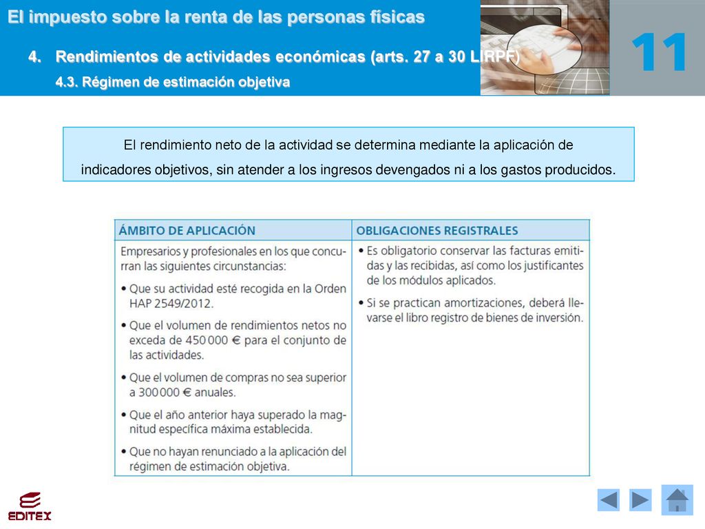4. Rendimientos de actividades económicas (arts. 27 a 30 LIRPF)