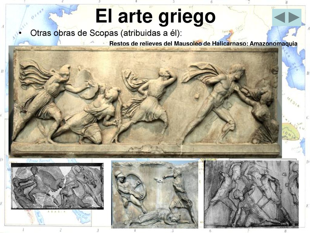 El arte griego Otras obras de Scopas (atribuidas a él):