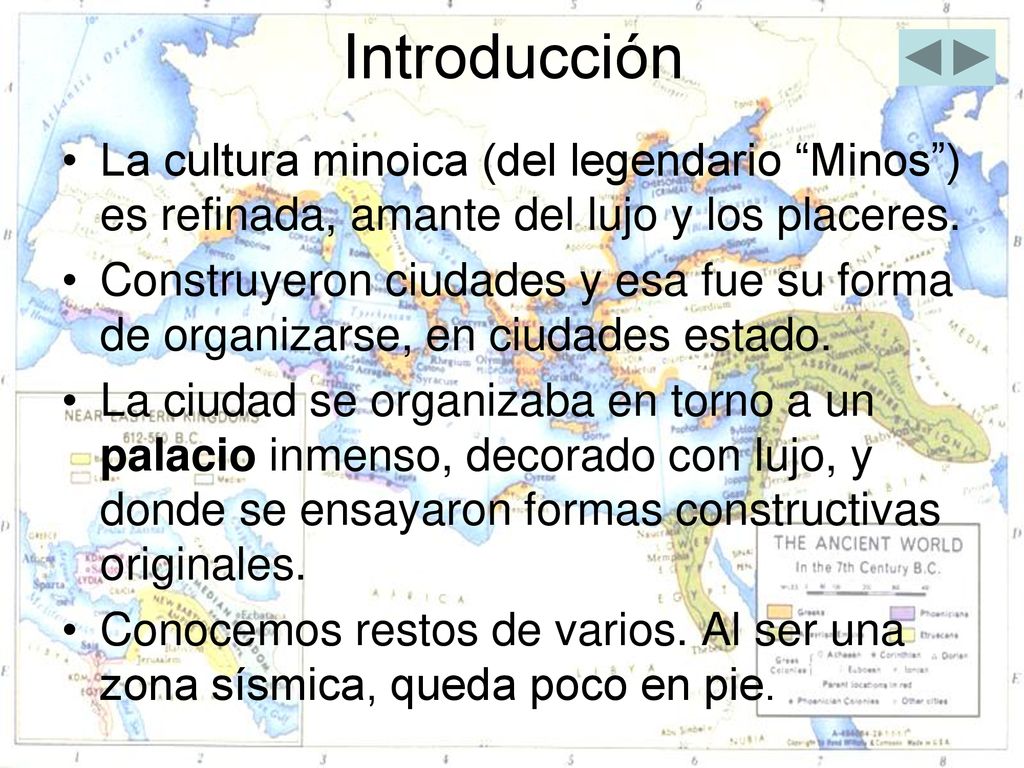 Introducción La cultura minoica (del legendario Minos ) es refinada, amante del lujo y los placeres.