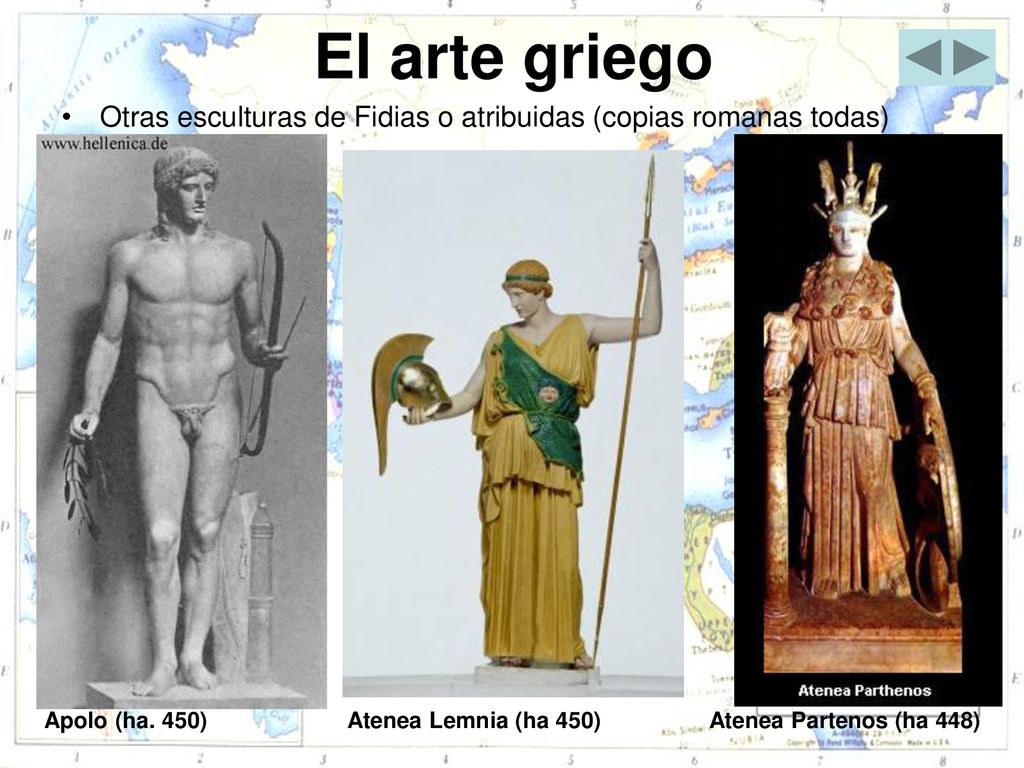 El arte griego Otras esculturas de Fidias o atribuidas (copias romanas todas)