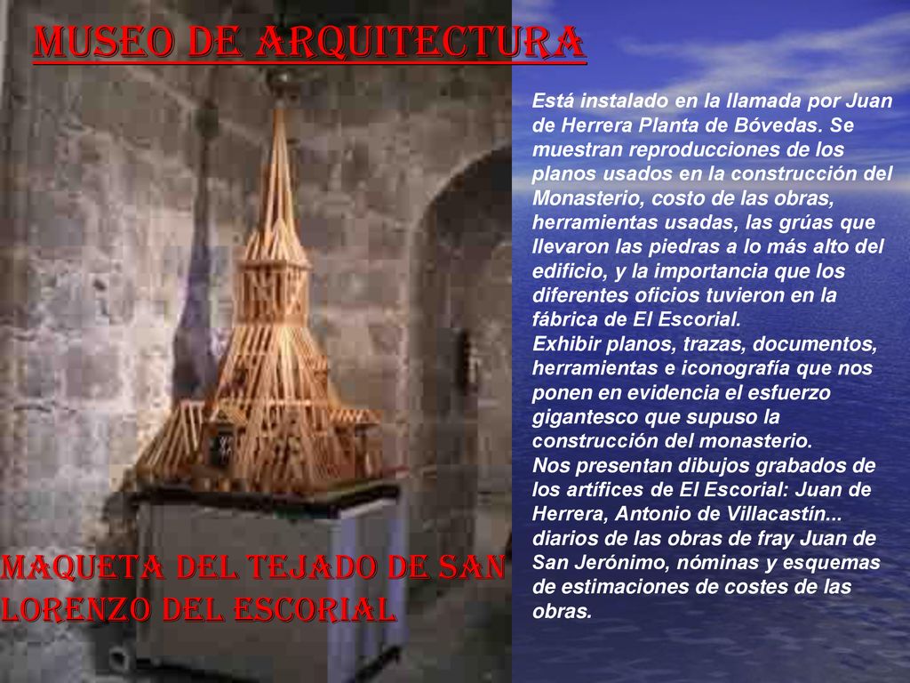 MAQUETA DEL TEJADO DE SAN LORENZO DEL ESCORIAL