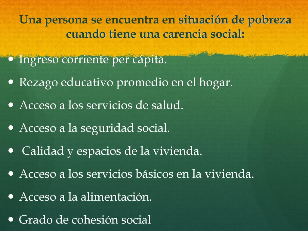 Ingreso corriente per cápita. Rezago educativo promedio en el hogar.