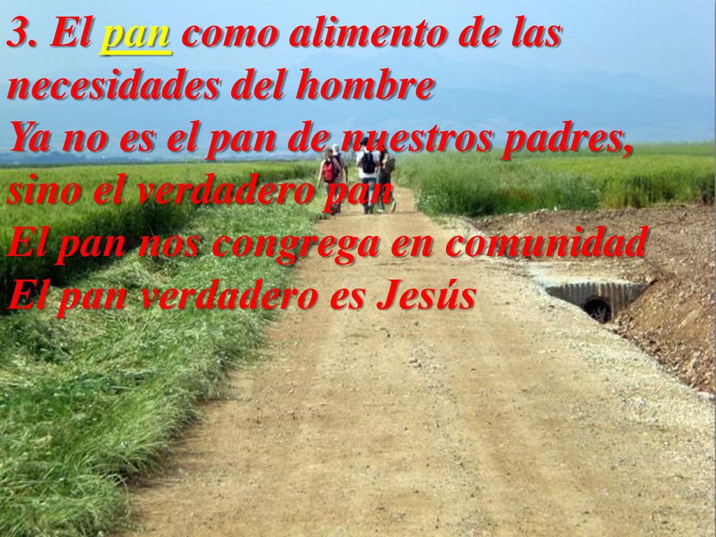 3. El pan como alimento de las necesidades del hombre