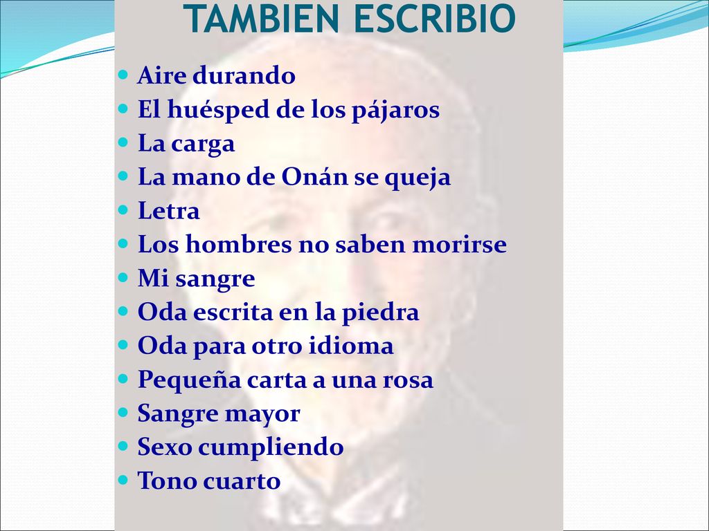 TAMBIEN ESCRIBIO Aire durando El huésped de los pájaros La carga