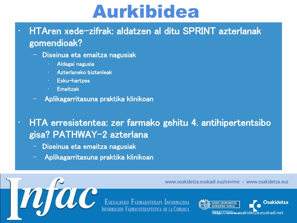 Aurkibidea HTAren xede-zifrak: aldatzen al ditu SPRINT azterlanak gomendioak Diseinua eta emaitza nagusiak.