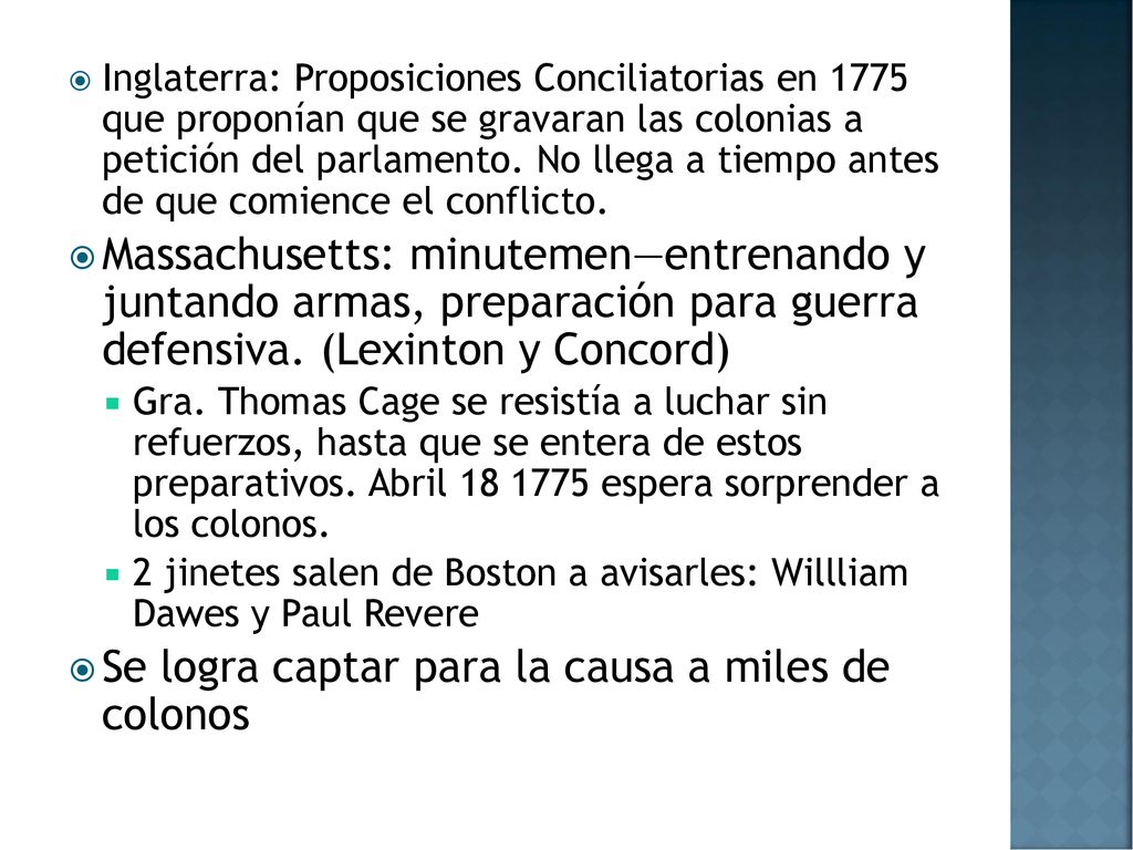Se logra captar para la causa a miles de colonos