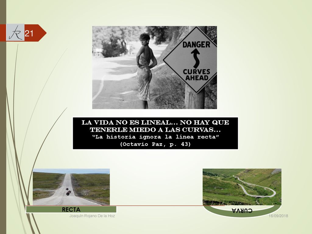 La vida no es lineal… no hay que tenerle miedo a las curvas…
