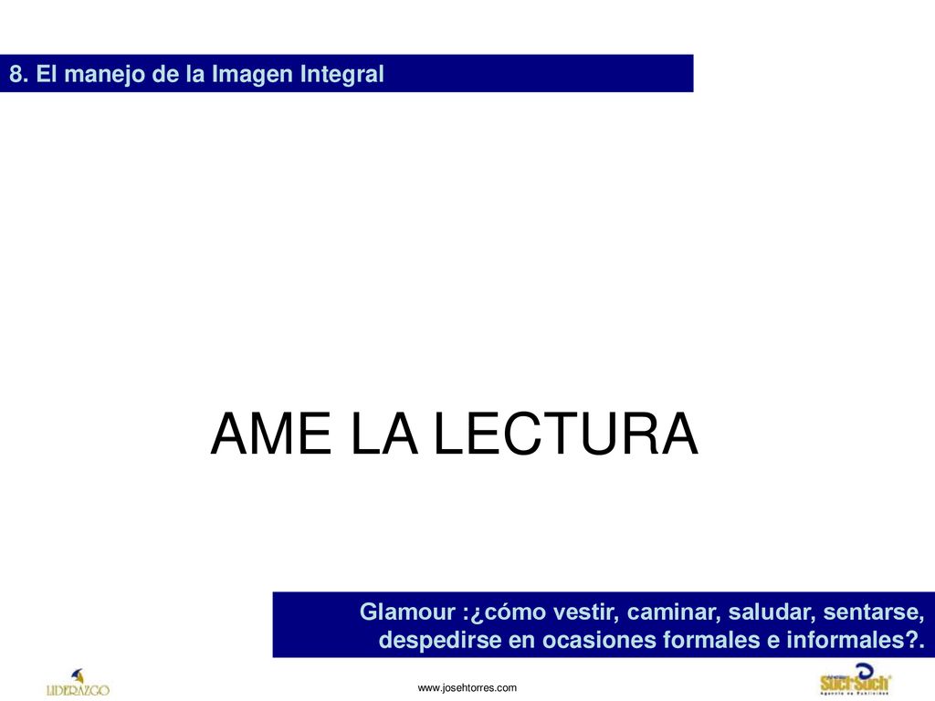 AME LA LECTURA 8. El manejo de la Imagen Integral