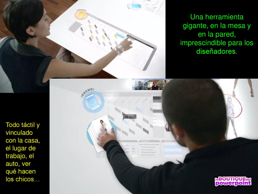 Una herramienta gigante, en la mesa y en la pared, imprescindible para los diseñadores.