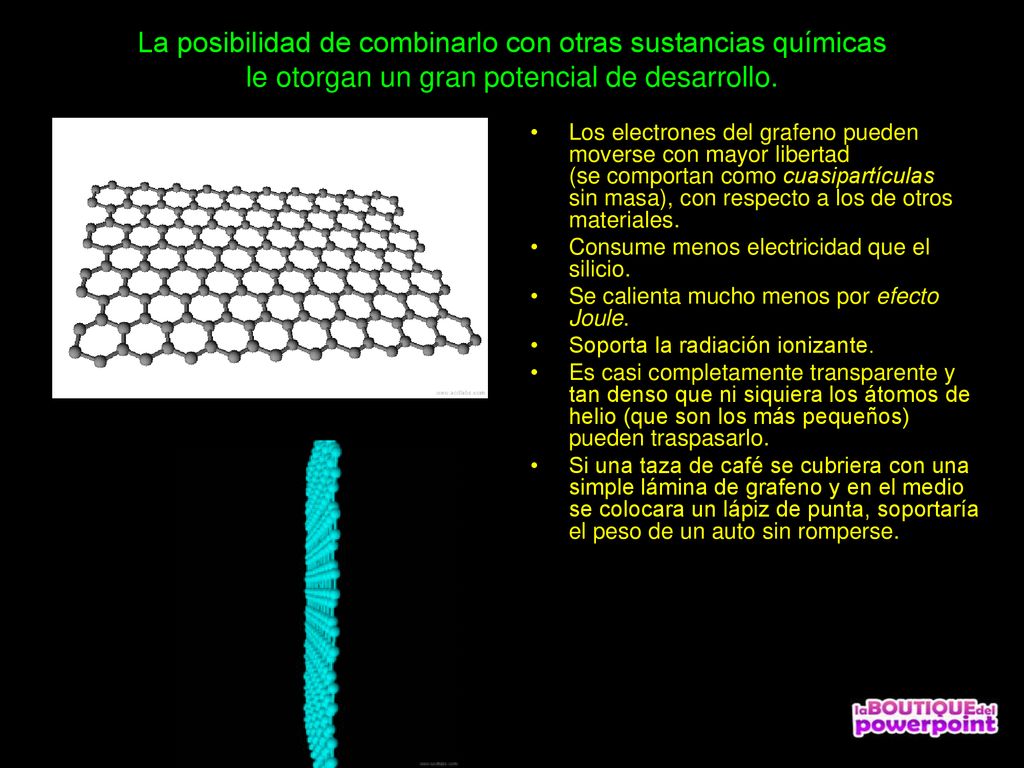 La posibilidad de combinarlo con otras sustancias químicas le otorgan un gran potencial de desarrollo.