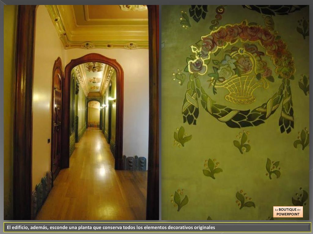El edificio, además, esconde una planta que conserva todos los elementos decorativos originales