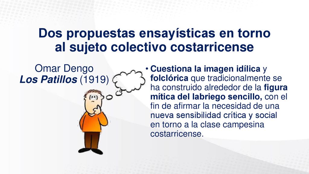 Dos propuestas ensayísticas en torno al sujeto colectivo costarricense