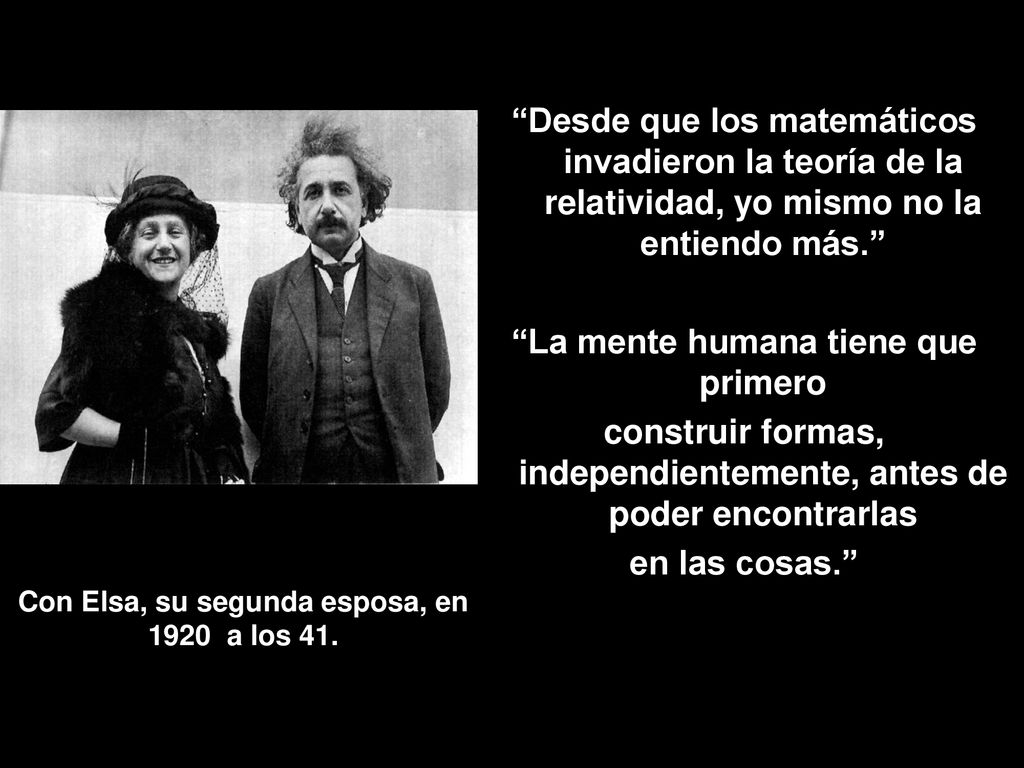 Con Elsa, su segunda esposa, en 1920 a los 41.
