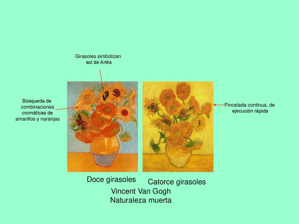 Doce girasoles Catorce girasoles Vincent Van Gogh Naturaleza muerta