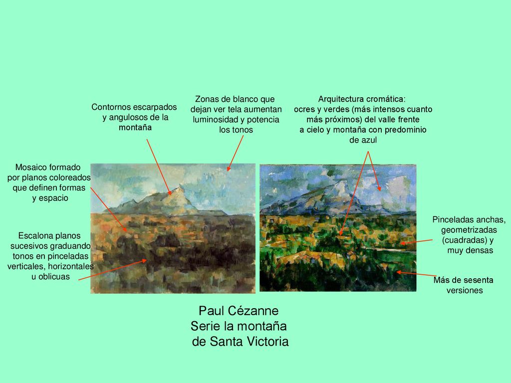 Paul Cézanne Serie la montaña de Santa Victoria Zonas de blanco que