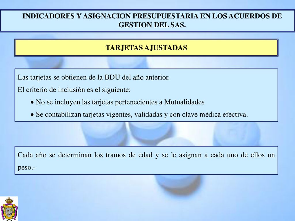 INDICADORES Y ASIGNACION PRESUPUESTARIA EN LOS ACUERDOS DE GESTION DEL SAS.