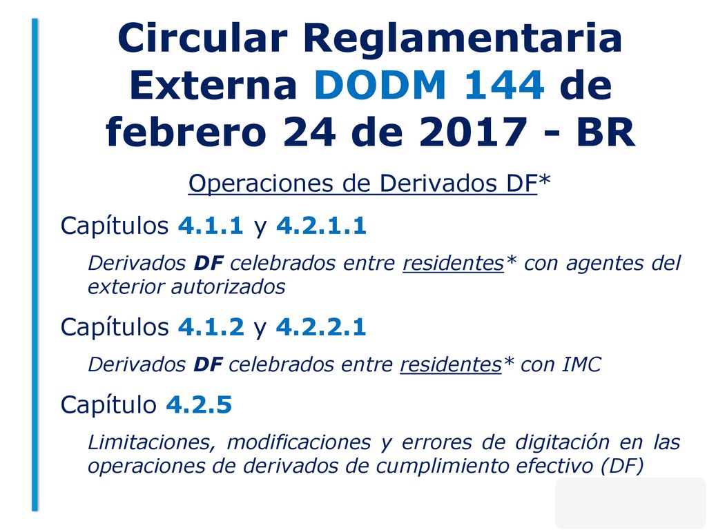 Circular Reglamentaria Externa DODM 144 de febrero 24 de BR