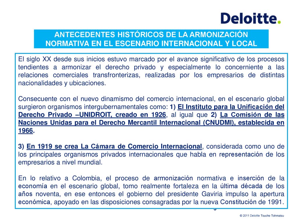 ANTECEDENTES HISTÓRICOS DE LA ARMONIZACIÓN NORMATIVA EN EL ESCENARIO INTERNACIONAL Y LOCAL