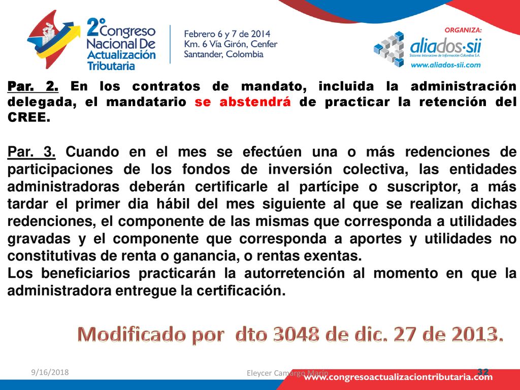 Modificado por dto 3048 de dic. 27 de 2013.