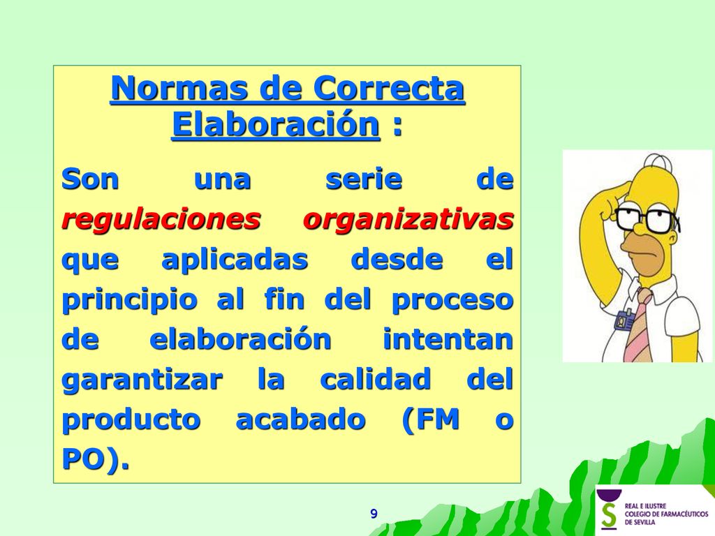 Normas de Correcta Elaboración :