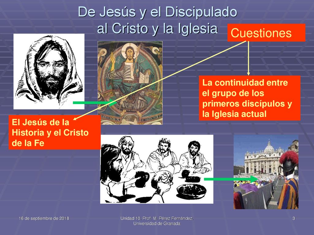 De Jesús y el Discipulado al Cristo y la Iglesia